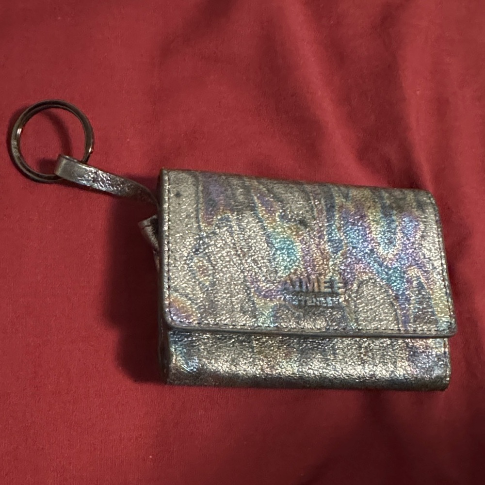 Aimee Kestenberg Leather
Iridescent Metallic Keychain Wallet